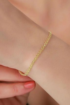 دستبند طلا زرد زنانه 14 عیار Bayar Gold - کد 327323701