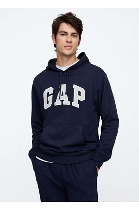 سوئیشرت سرمه ای مردانه چاپی GAP - کد 896804855