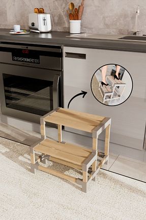 چهارپایه بژ FixWood - کد 799895416