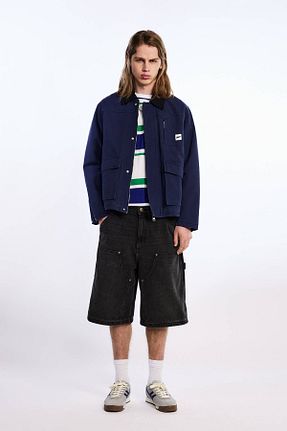 شلوارک و برمودا طوسی مردانه پنبه ای Pull & Bear - کد 924520732