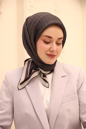 روسری بنفش پنبه ای Silk Home - کد 924211844