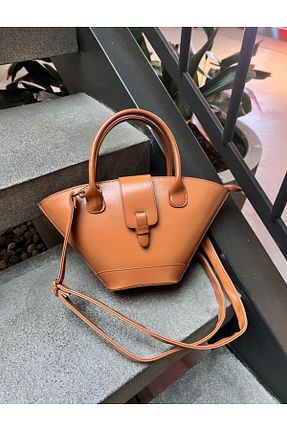 کیف دوشی قهوه ای زنانه چرم مصنوعی GÜLÇEM butik - کد 924547919