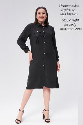 پیراهن سایز بزرگ مشکی زنانه سایز بزرگ Laden - کد 825599478