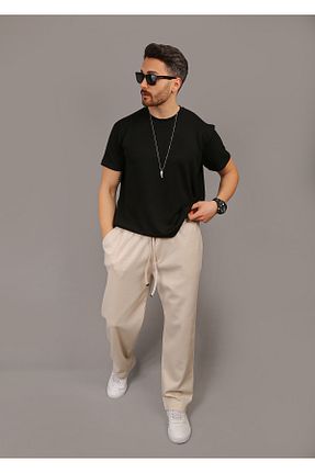 شلوار بژ مردانه پنبه - پلی استر - الاستین INFLUYENTE - کد 924550596