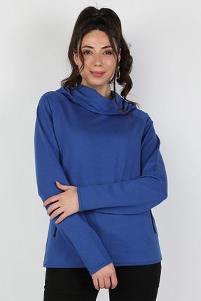 سوئیشرت سرمه ای زنانه ساده BALİNS - کد 43407883