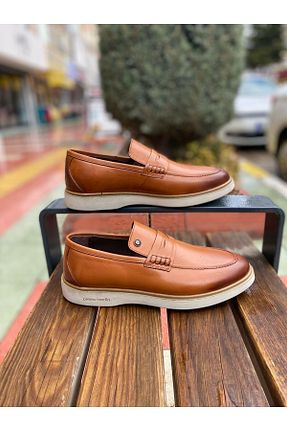 کفش کژوال قهوه ای مردانه چرم خالص Pierre Cardin - کد 924555962