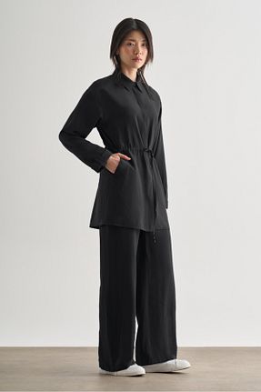تونیک مشکی زنانه بافتنی Mizalle - کد 924567828