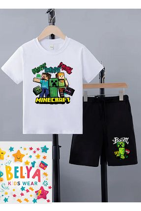 ست بالاتنه و پائین تنه رنگی بچه گانه بافت Belya Kids Wear - کد 924585393