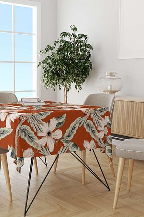 رومیزی نارنجی پلی استر Cango Home - کد 925754682