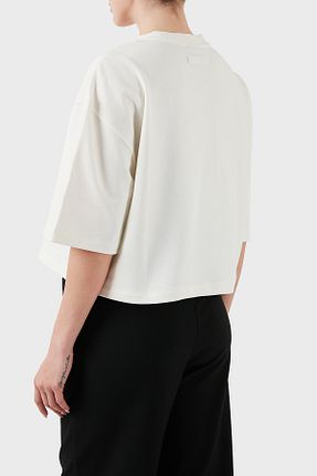 تیشرت نباتی زنانه رگولار EA7 - کد 924572573