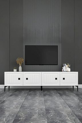 میز و پایه تلویزیون سفید MDF Happylife Furniture Design - کد 903850893