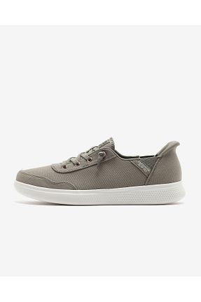 کفش اسنیکر خاکی زنانه بند دار Skechers - کد 925238367