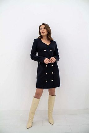 لباس مشکی زنانه بافتنی Butik - کد 925236779