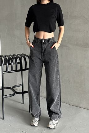 شلوار جین طوسی زنانه پاچه پهن XRAY JEANS - کد 924602525