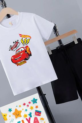 ست بالاتنه و پائین تنه مشکی بچه گانه بافت Belya Kids Wear - کد 848910107