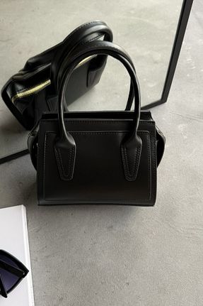 کیف دوشی مشکی زنانه چرم مصنوعی leonas - کد 928212488