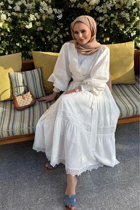 ست بالاتنه و پائین تنه حجاب نباتی زنانه کلوش NAGE COLLECTION - کد 924630238
