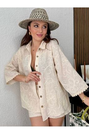 پیراهن بژ زنانه Relaxed HandCo - کد 923136033