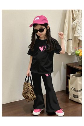 ست بالاتنه و پائین تنه صورتی زنانه بافتنی My Kids Wear - کد 925712835