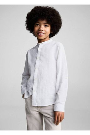 پیراهن سفید بچه گانه رگولار MANGO Kids - کد 898627376