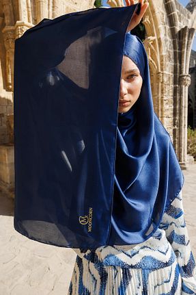 شال سرمه ای زنانه Mooncorn - کد 924647790