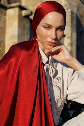 شال زرشکی زنانه Mooncorn - کد 927971561