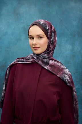 شال صورتی زنانه پنبه ای MİRSOY SCARF - کد 924659173