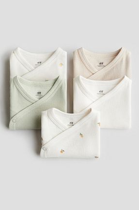 بادی سبز بچه گانه یقه دوچرخه H&M - کد 924653900