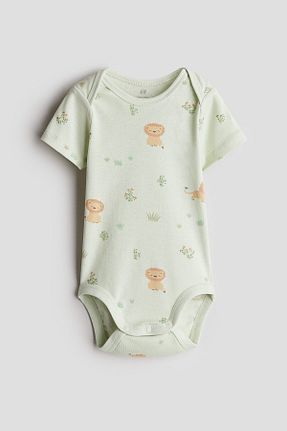 بادی سبز بچه گانه یقه دوچرخه H&M - کد 925293851