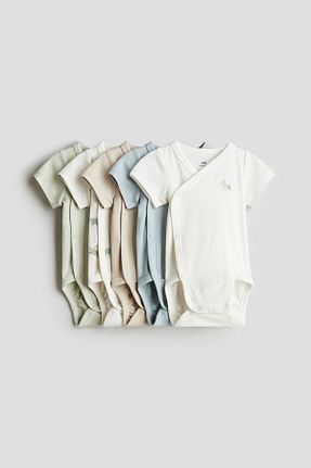 بادی سبز بچه گانه یقه دوچرخه H&M - کد 924654009