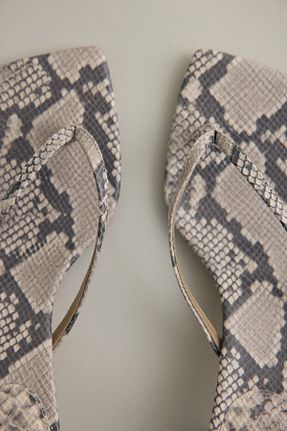 کفش پاشنه بلند کلاسیک بژ زنانه چرم مصنوعی H&M - کد 924654066