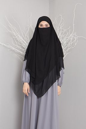 روسری مشکی شیفون Mihrisina collection - کد 924661279