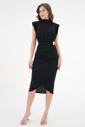 لباس مشکی زنانه بافتنی WOMAN VISION - کد 883604828