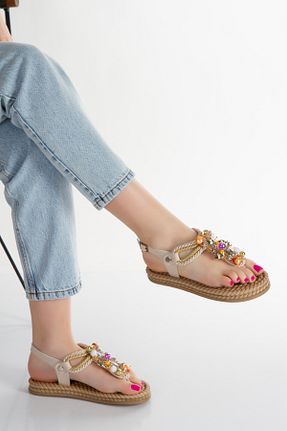 صندل زنانه پاشنه تخت HAYAT SHOES - کد 923657220