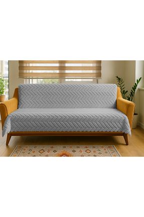کاور مبل طوسی مخملی Sivalde - کد 925384183