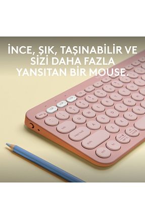 کیبورد صورتی logitech - کد 768103873