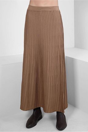دامن حجاب بژ زنانه رگولار Alvina - کد 790137998