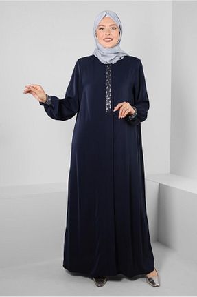 کلاه و ابایا سرمه ای زنانه پلی استر Alvina - کد 801230883