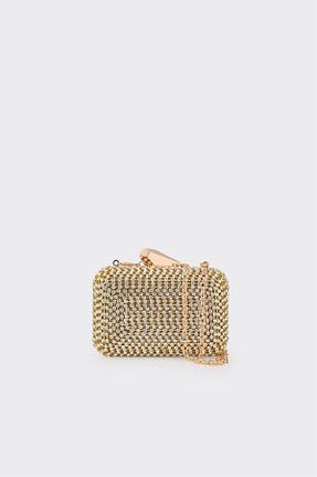 کیف دستی طلائی زنانه چرم مصنوعی Elle - کد 924708546