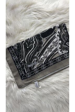 شال سرمه ای زنانه پنبه ای Helyabutik - کد 901755030