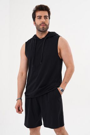 ست بالاتنه و پائین تنه مشکی مردانه بافت ACTIVE MODA - کد 924750103