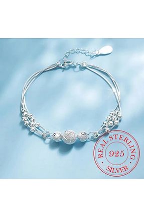 دستبند نقره زنانه 925 عیار ASLANKAR - کد 924762086