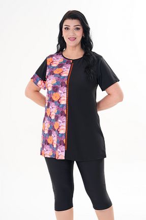 مایو حجاب مشکی زنانه چاپی REMSA - کد 920596785