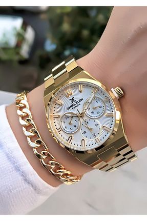 ساعت مچی طلائی زنانه 36-40 میلی متر Daniel Klein - کد 316030830