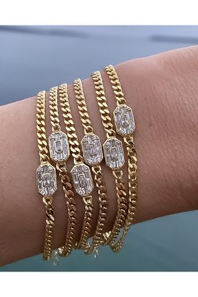 دستبند نقره زرد زنانه 925 عیار CAKA TAKI - کد 924778603