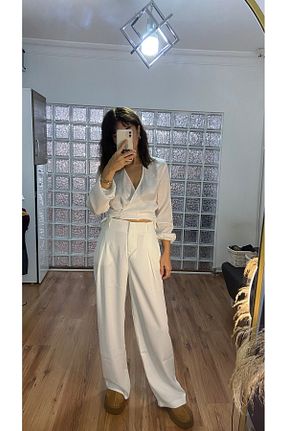 شلوار نباتی زنانه بافتنی PERAMİCS - کد 906523711