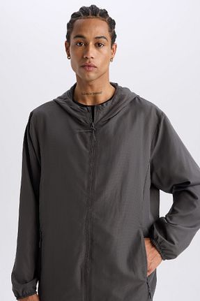 کاپشن طوسی مردانه رگولار Defacto - کد 893497700