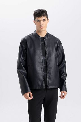 کاپشن مشکی مردانه اسلیم فیت Defacto - کد 890623909
