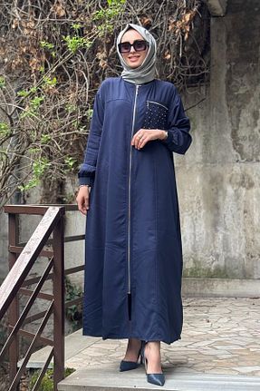 کلاه و ابایا سرمه ای زنانه مخلوط پلی استر Nurcan Çetin - کد 924966668