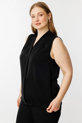 بلوز مشکی زنانه ساده Ekol - کد 924824052